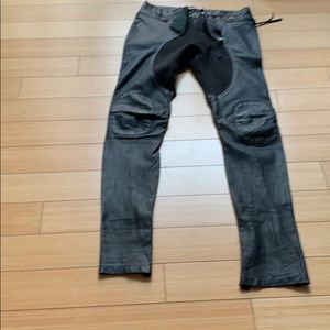 Men’s leather slacks. Gently used.